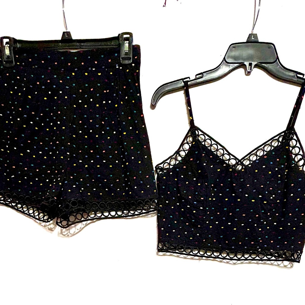 GB 2 piece short and crop top set